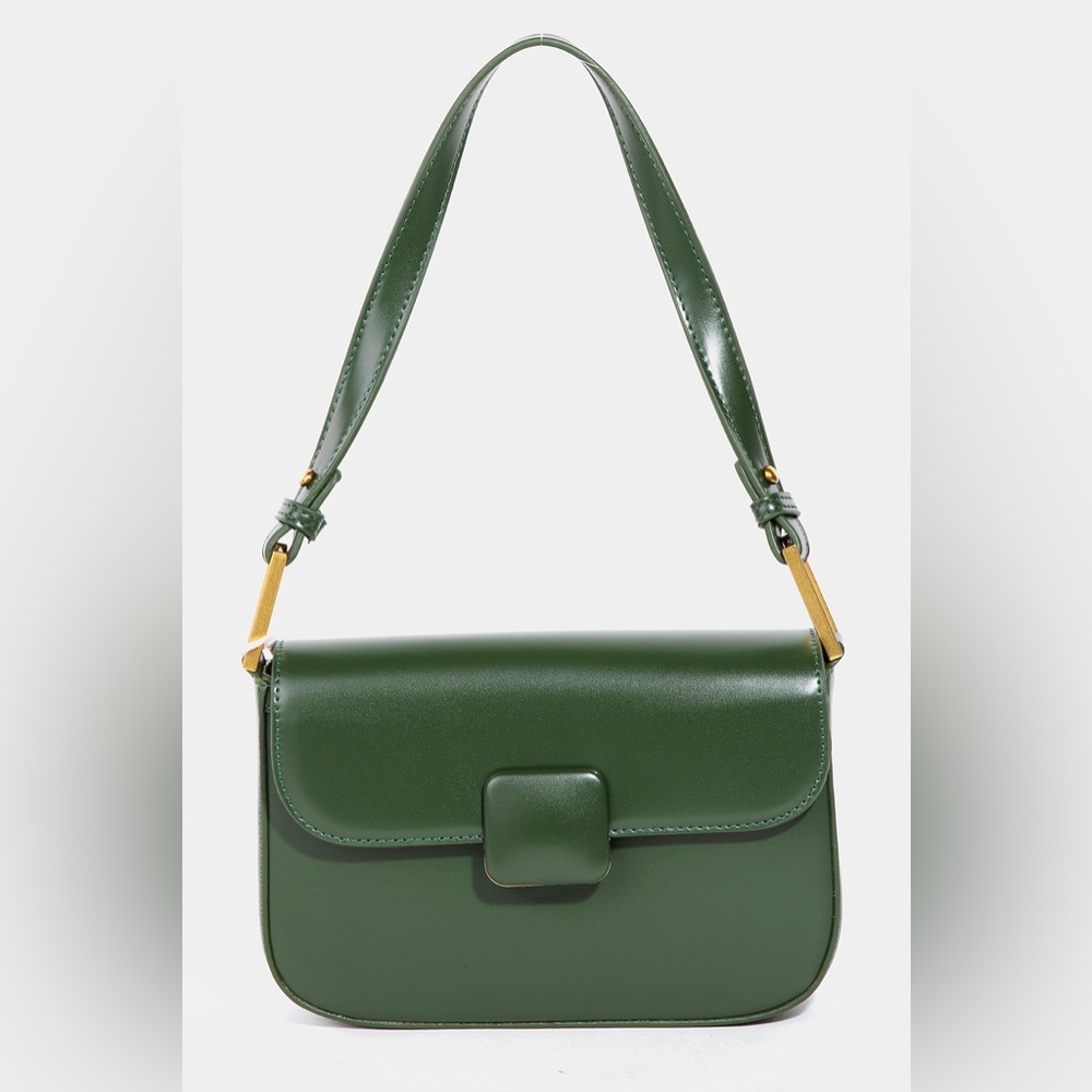 Madison West Koa Dark Green Shoulder Purse